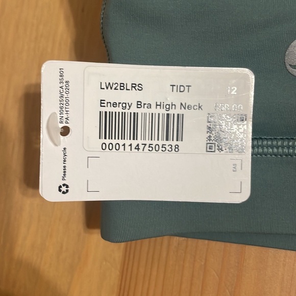 Lululemon Energy Bra High Neck NWT size 12 - Picture 3 of 3